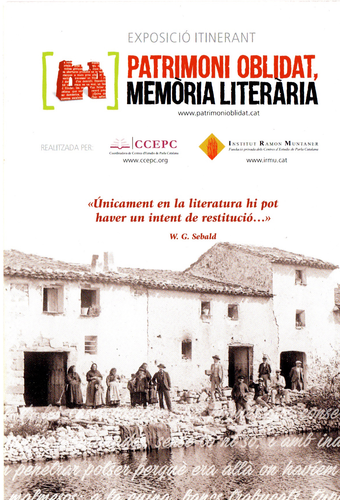 L’exposició itinerant “Patrimoni oblidat, memòria literària” arriba a Vinebre